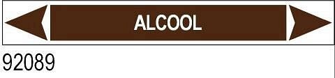 Alcool - etichetta - A - PVC adesivo - 175x30 mm