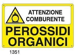 Attenzione comburente-Perossidi organici - A - Alluminio 500x330 mm