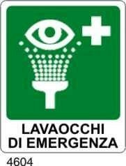 Lavaocchi di emergenza - A - Alluminio 120x145 mm