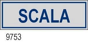Etichetta adesiva mm 170x45  Scala