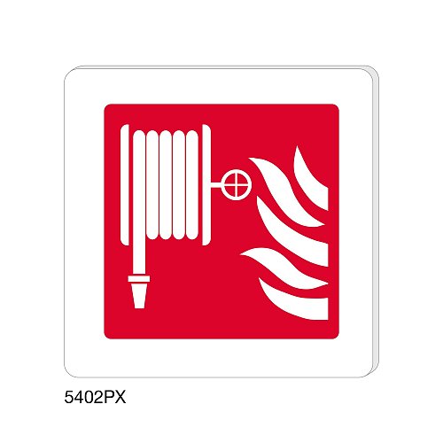 Lancia antincendio naspo - Plexiglass - C - 200x200 mm - Monofacciale - Senza Fori
