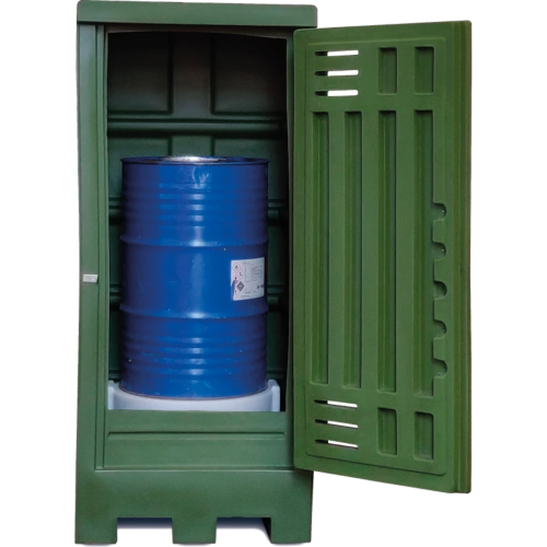 Armadio di Sicurezza con Supporto per 1 Fusto da 220 L e Vasca da 230 L