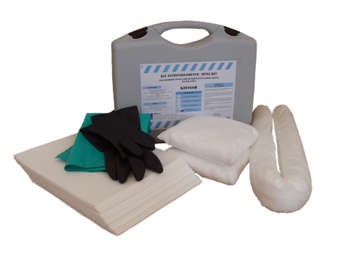 Kit antisversamento solo olio contenitore valigia PP