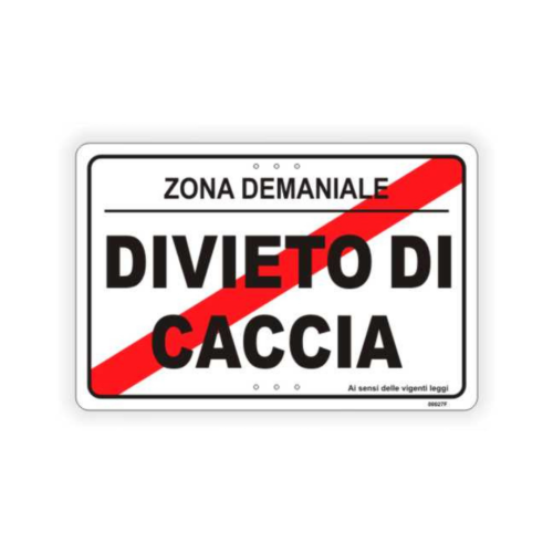 Divieto di caccia zona demaniale