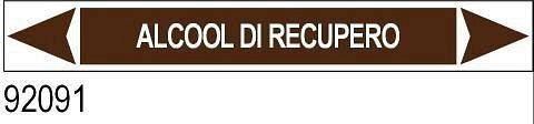 Alcool di recupero - etichetta