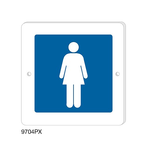 Servizi Donna - Plexiglass - B - 150x150 mm - Monofacciale - 2 Fori