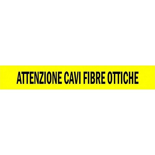 Nastro per Segnalazione, Protezione e Localizzazione - ATTENZIONE CAVI FIBRE OTTICHE