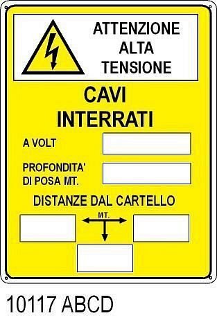 Cavi interrati -Alluminio 165x250 mm