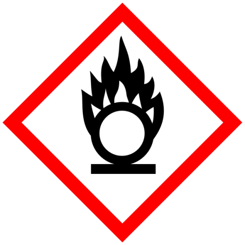Flame Over Circle - C - 57x57 mm - 25 etichette