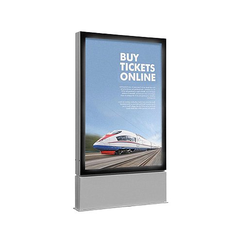 Bacheca per Esterno Autoportante Retroilluminata a LED