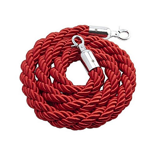 Cordone di delimitazione Rosso con morsetto Silver mt. 2