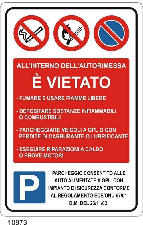 Nell'Autorimessa è vietato