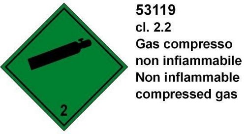 Gas Compresso cl 2.2 - B - PVC adesivo - 150x150 mm