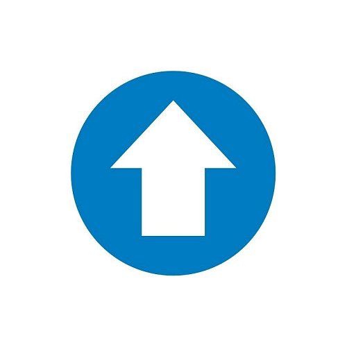 Freccia di indicazione percorso - Blu - Conf 10 pz