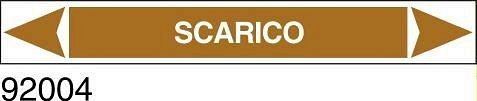 Scarico - etichetta