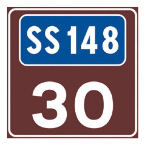 Numerazione Strade Statali - C - Alluminio CL.1 90cm