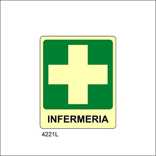 Infermeria Luminescente - D - Alluminio Luminescente - 370x500 mm
