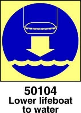 Lower lifeboat to water - A - PVL 150x150 mm