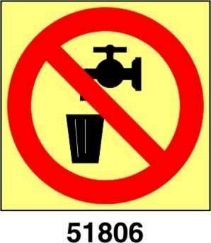 Do not drink - B - PVL 150x150 mm