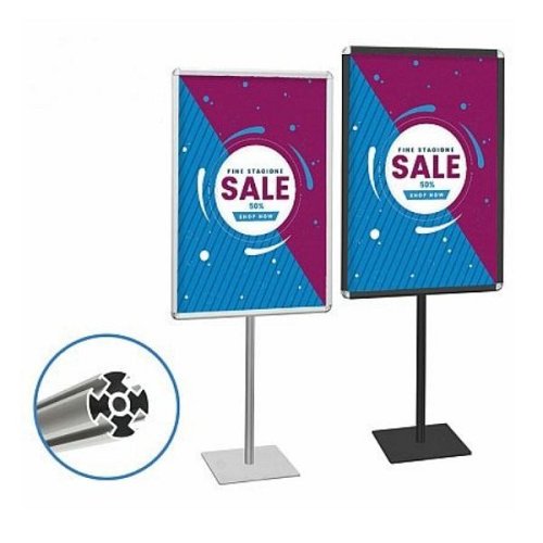 Struttura Autoportante Linea Quadro con Cornice a Scatto 70×100 cm