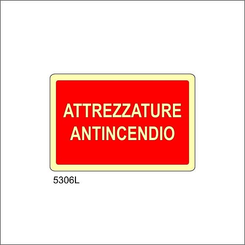 Attrezzature Antincendio Luminescente - A - Adesivo Luminescente - 300x200 mm