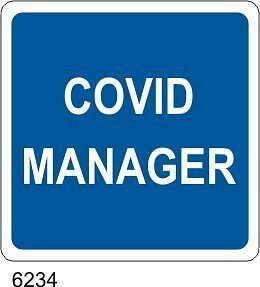 Covid Manager - A - Alluminio 120x120 mm