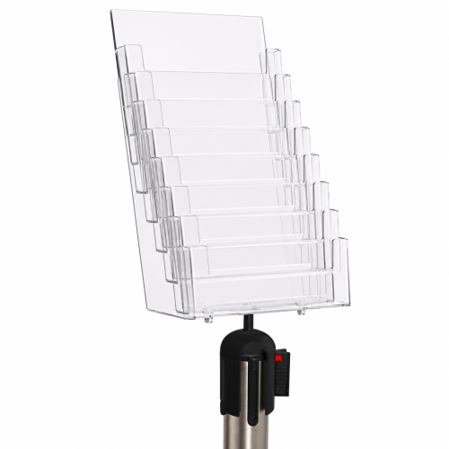 Porta Depliant per Colonnine Formato 1/3 A4 - 12 Tasche