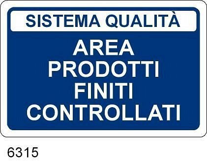 Area prodotti finiti controllati