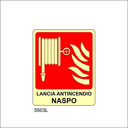 Lancia Antincendio Naspo Luminescente
