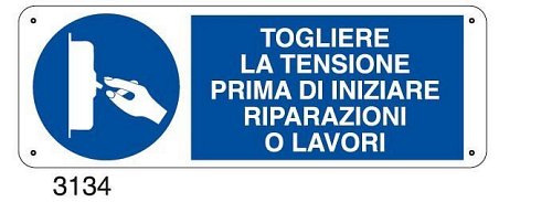 Togliere la tensione prima di iniziare riparazioni o lavori