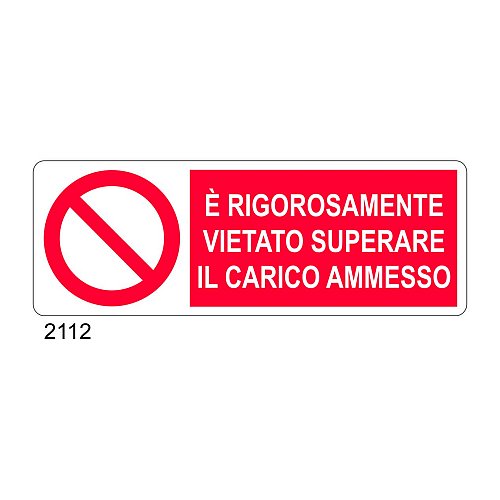 E' rigorosamente vietato superare il carico ammesso