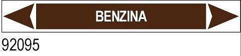 Benzina - etichetta - B - PVC adesivo - 350x60 mm