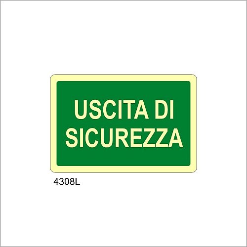 Uscita di sicurezza Luminescente