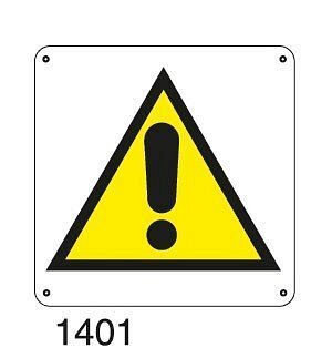 Pericolo - B - PVC adesivo 165x165 mm