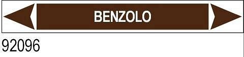 Benzolo - etichetta - B - PVC adesivo - 350x60 mm