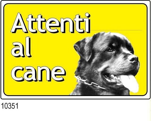 Attenti al cane mm 300x200
