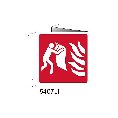 Coperta Antifiamma - Alluminio - B - 160x160mm - Bifacciale a Libro - Non Luminescente