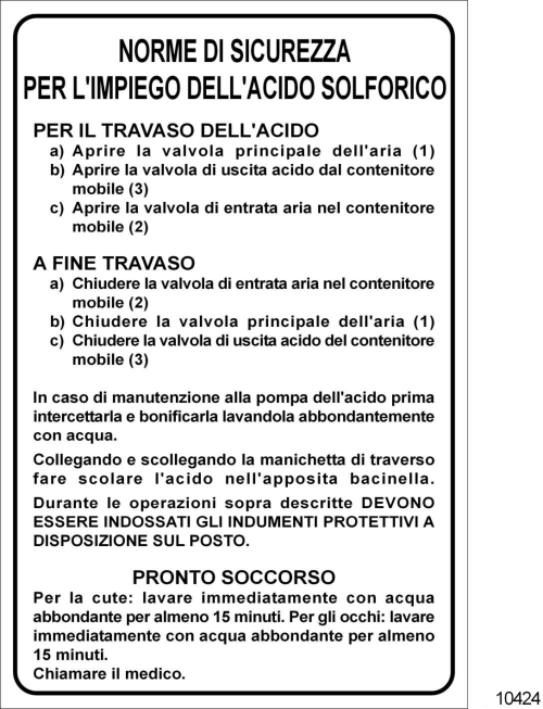 Anidride solforosa - C - Alluminio -500x700 mm - Conf 10 pz
