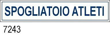 Spogliatoio Atleti all. 400x80 mm conf. 10pz