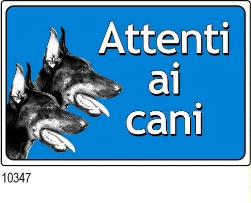 Attenti ai cani mm 300x200