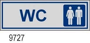 Etichetta adesiva WC 170x45 mm