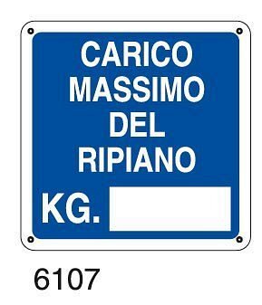 Carico massimo del ripiano Kg. - D - Alluminio 370x370 mm