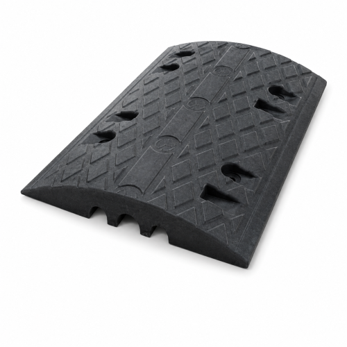 Dosso Passacavo in Gomma h. 5 cm. -  NERO