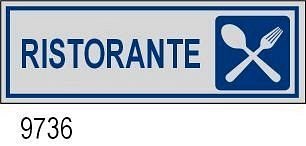 Etichetta adesiva Ristorante 170x45 mm