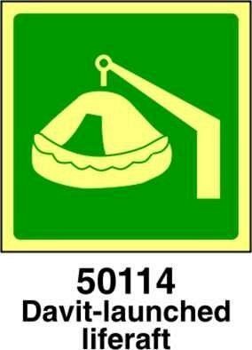 Davit-launched liferaft - C - ADL 500x500 mm