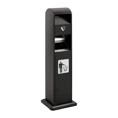 Posacenere da esterno con serratura - Colore Nero