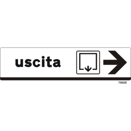 Uscita - Direzione della freccia: DESTRA