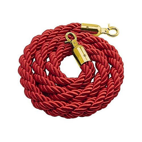 Cordone di delimitazione Rosso con morsetto Gold mt. 2