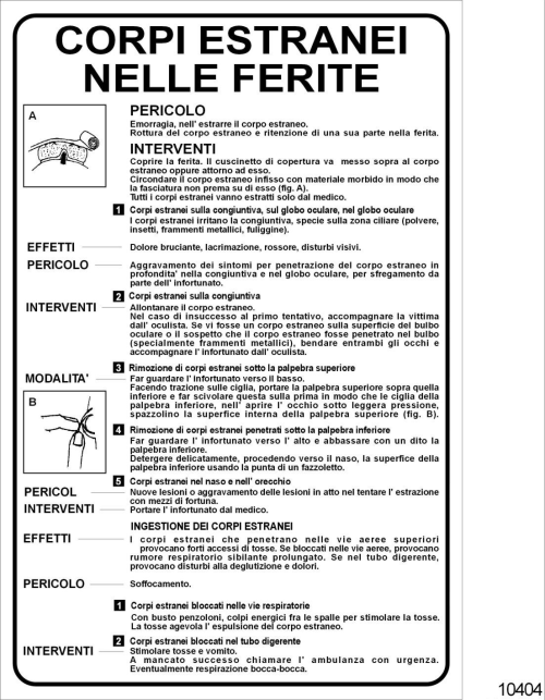 Corpi estranei nelle ferite - B - Alluminio - 330x500 mm