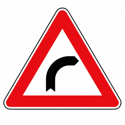 Curva a destra - B - Alluminio CL.2 90cm
